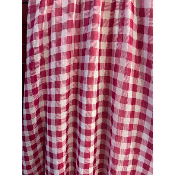 Gingham dress adjustable Top Women’s Small Barbie Pink Cream - Picture 4 of 7